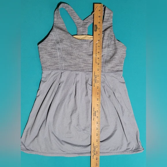 Lululemon Tank Power Dance Racerback Grey Size 8 - Picture 6 of 6